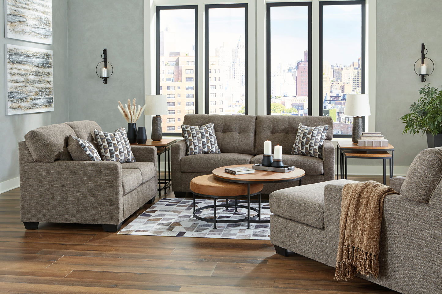 2 PC SOFA & LOVESEAT