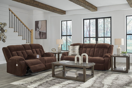 2 PC RECLINING SOFA & LOVESEAT (POWER)