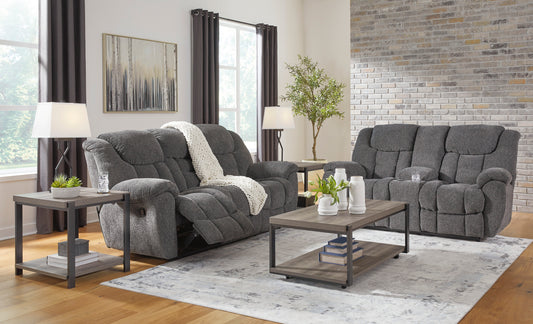 2 PC RECLINING SOFA & LOVESEAT