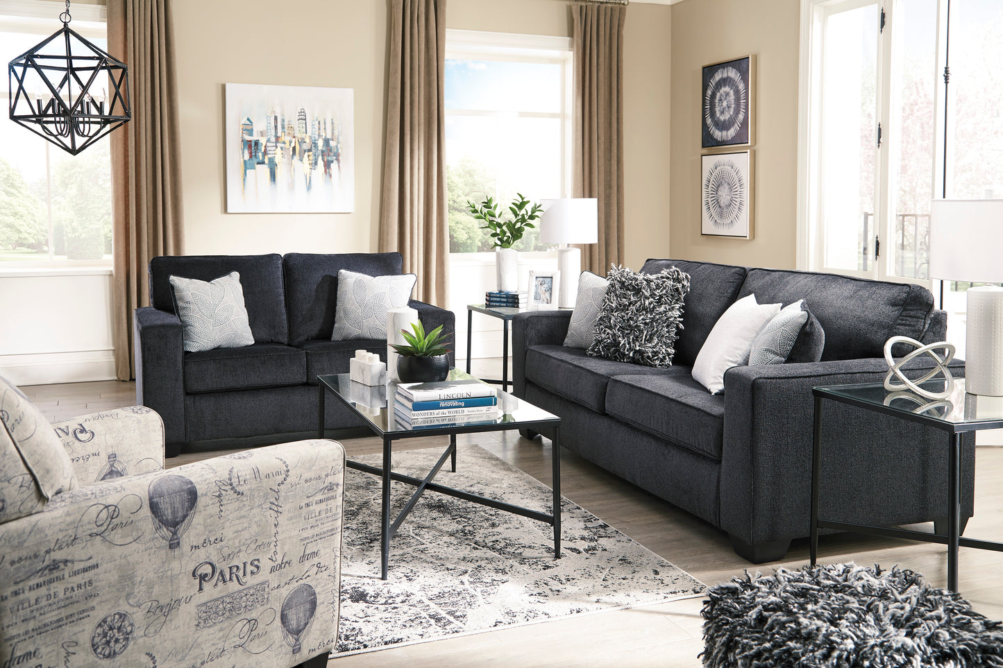 2 PC SOFA & LOVESEAT