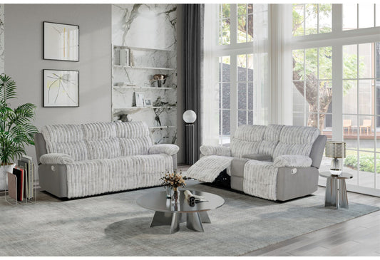 2 PC RECLINING SOFA & LOVESEAT