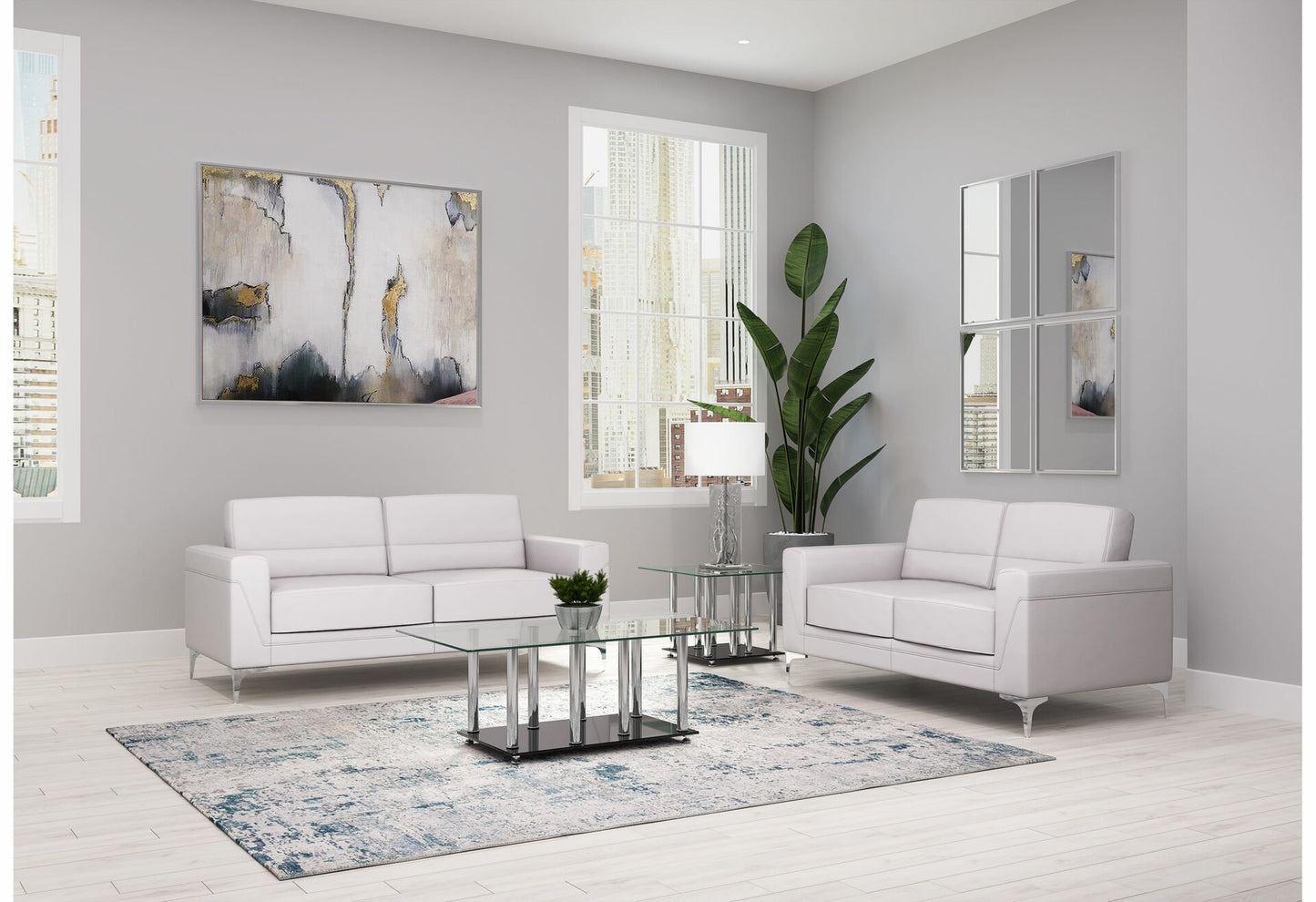 2 PC SOFA & LOVESEAT